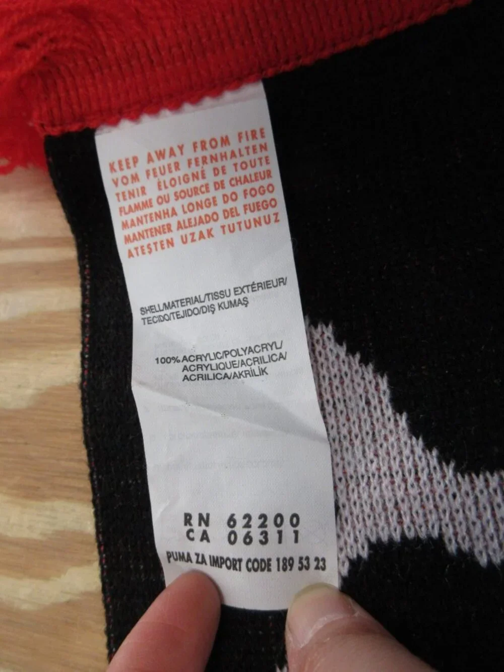 Stade Rennais FC Scarf Red Puma Football Soccer Club Fan Fringe NEW